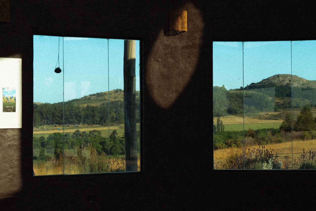 Janelas com vista para as colinas